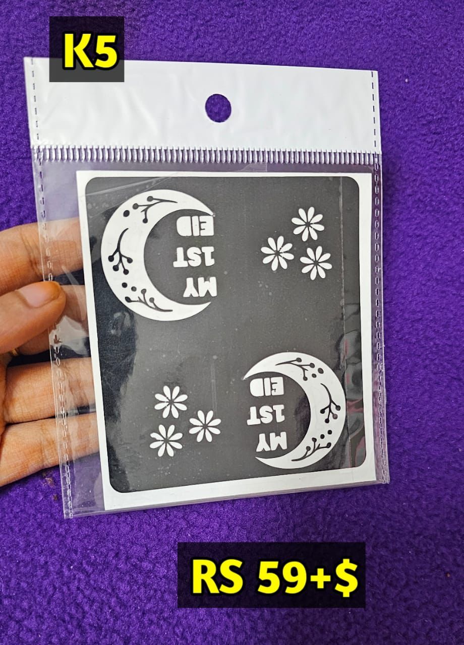 Kids K5 Mehindi Sticker (Only Sticker)
