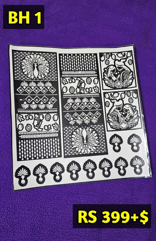 Bridal BH1 Mehindi Sticker (Only Sticker)
