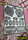 Semi Bridal B48 Mehindi Sticker (Only Sticker)