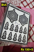 Semi Bridal B45 Mehindi Sticker (Only Sticker)