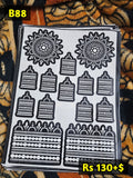 Semi Bridal B88 Mehindi Sticker (Only Sticker)