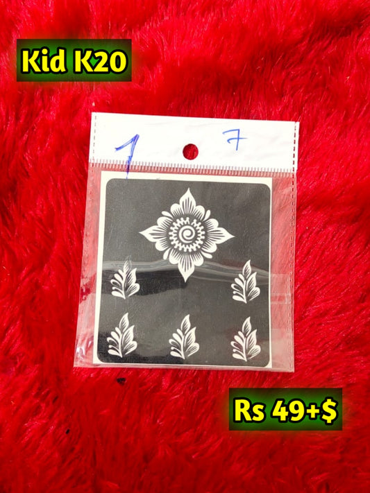 Kids K20 Mehindi Sticker (Only Sticker)