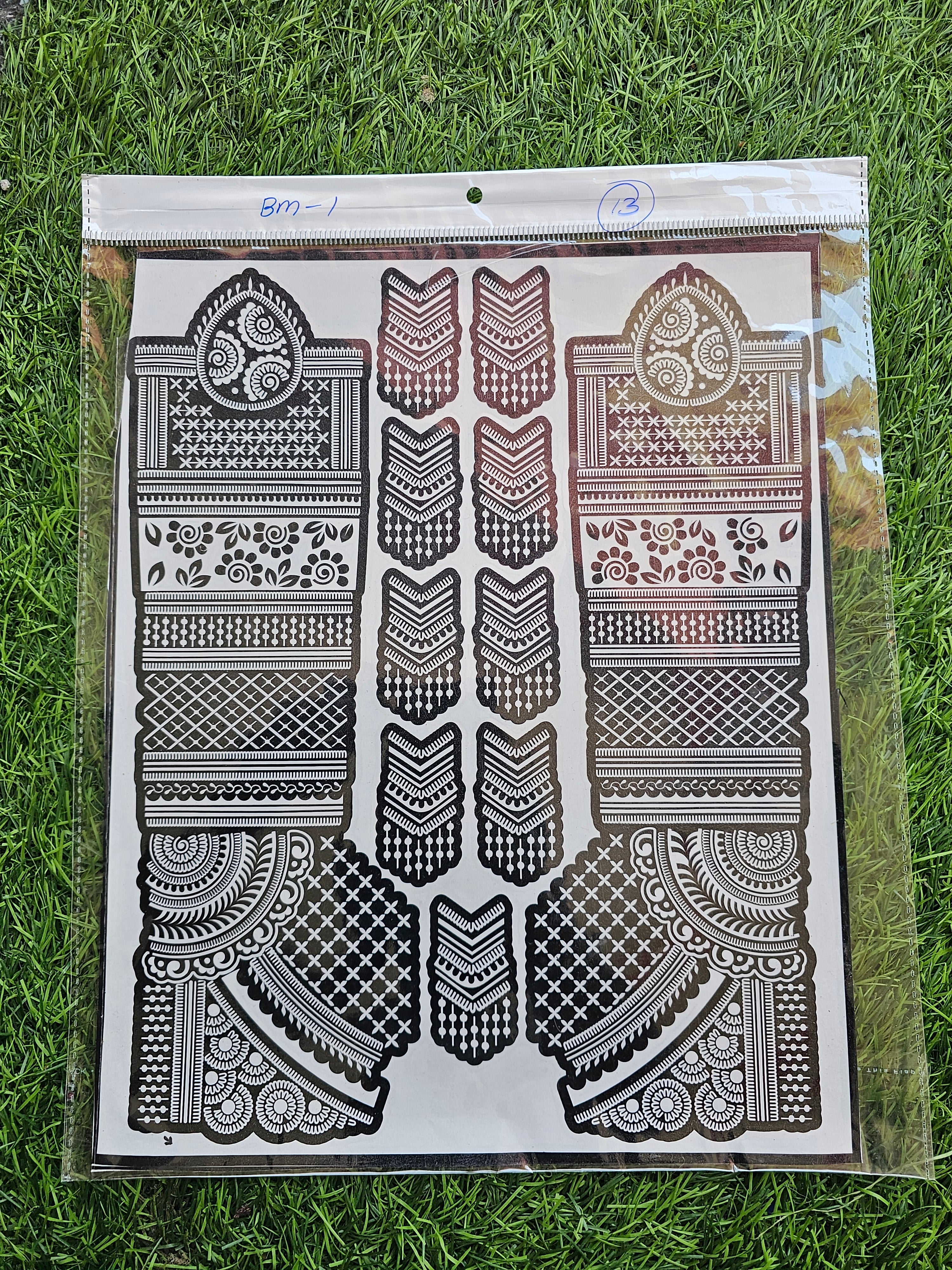 Bridal BM1 Mehindi Sticker (Only Sticker)