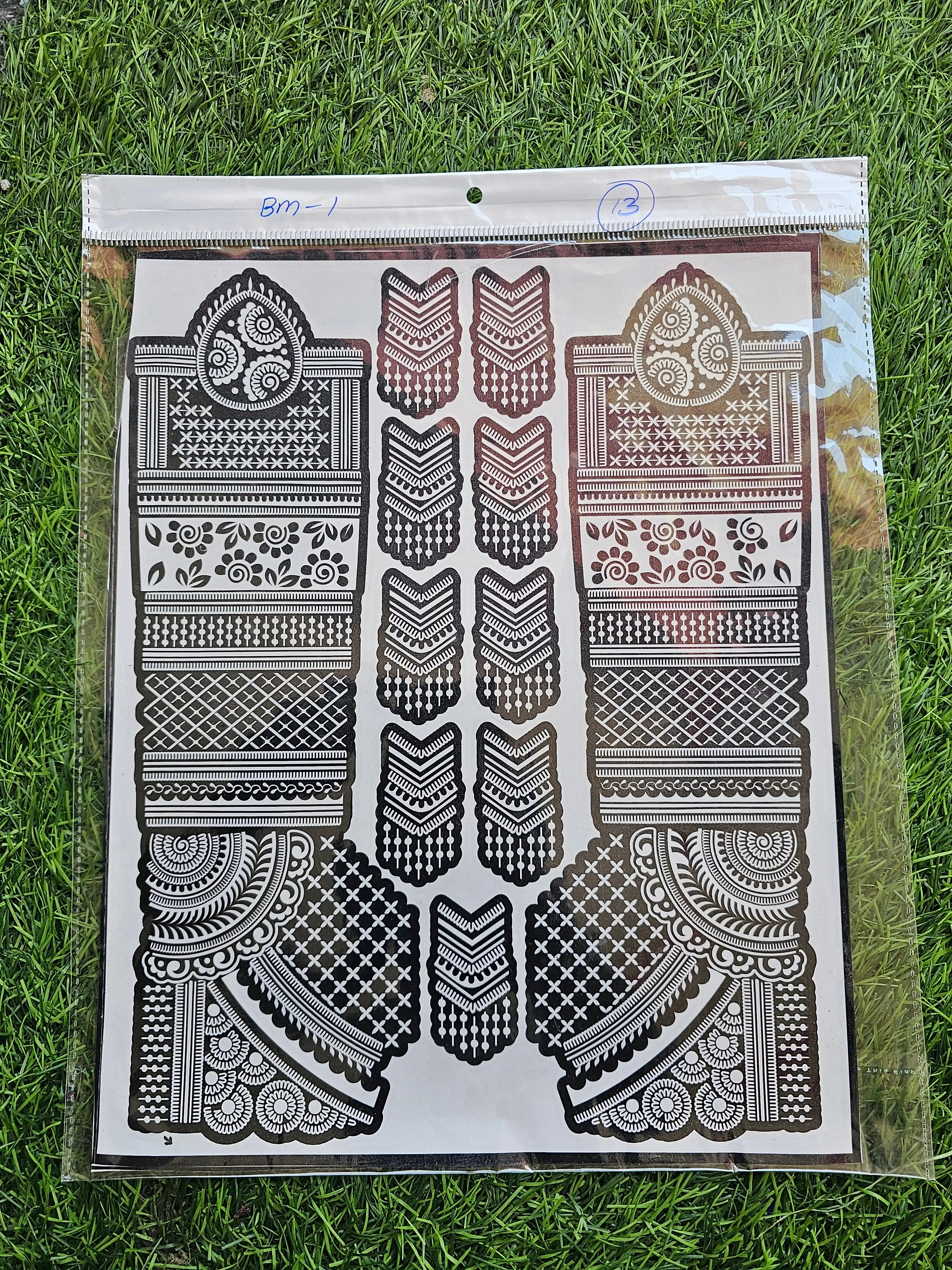 Bridal BM1 Mehindi Sticker (Only Sticker)