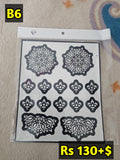Semi Bridal B6 Mehindi Sticker(Only Sticker)