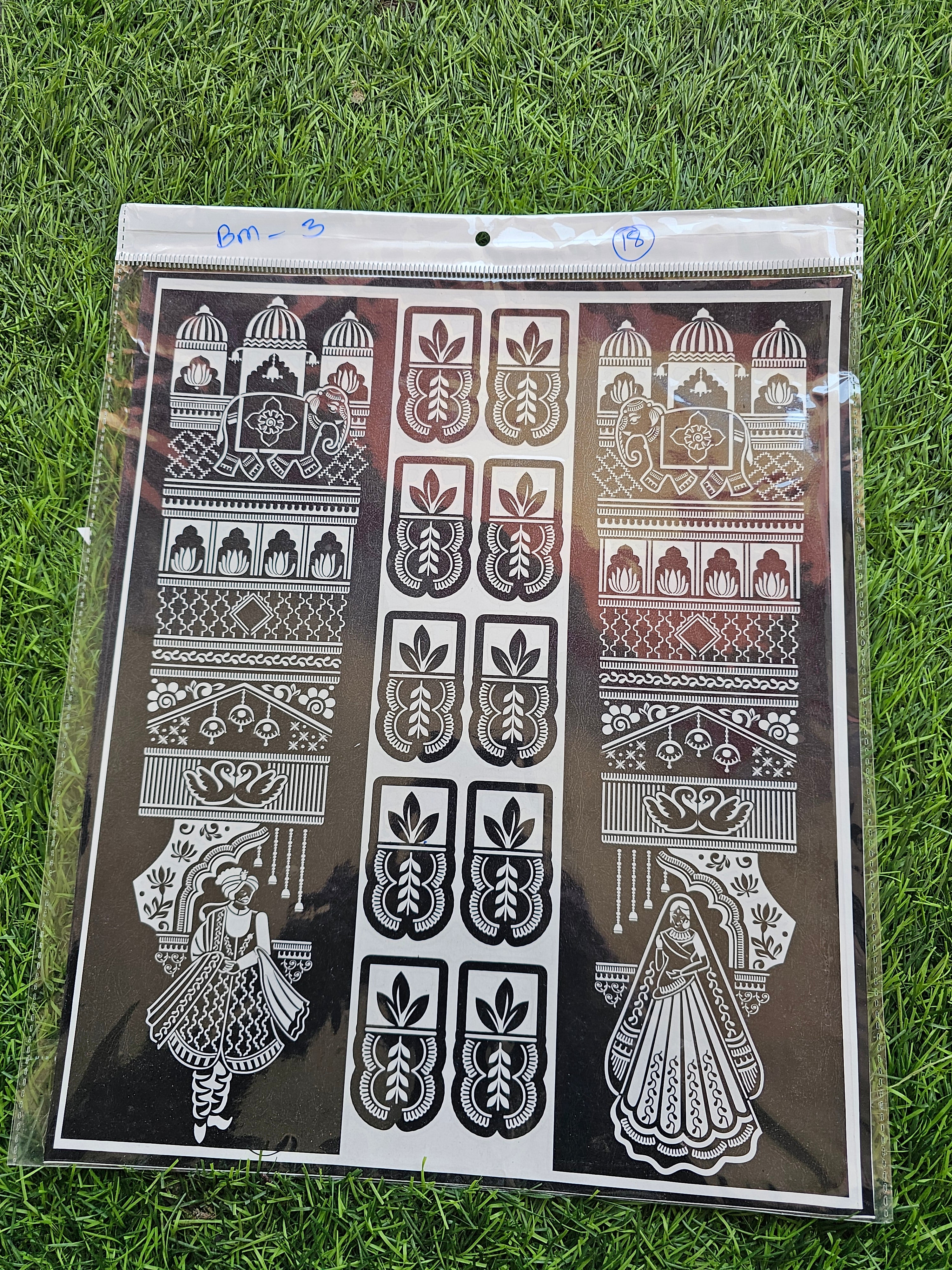 Bridal BM3 Mehindi Sticker (Only Sticker)