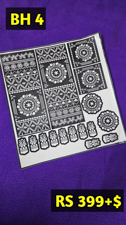 Bridal BH4 Mehindi Sticker (Only Sticker)
