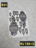 Semi Bridal B91 Mehindi Sticker (Only Sticker)