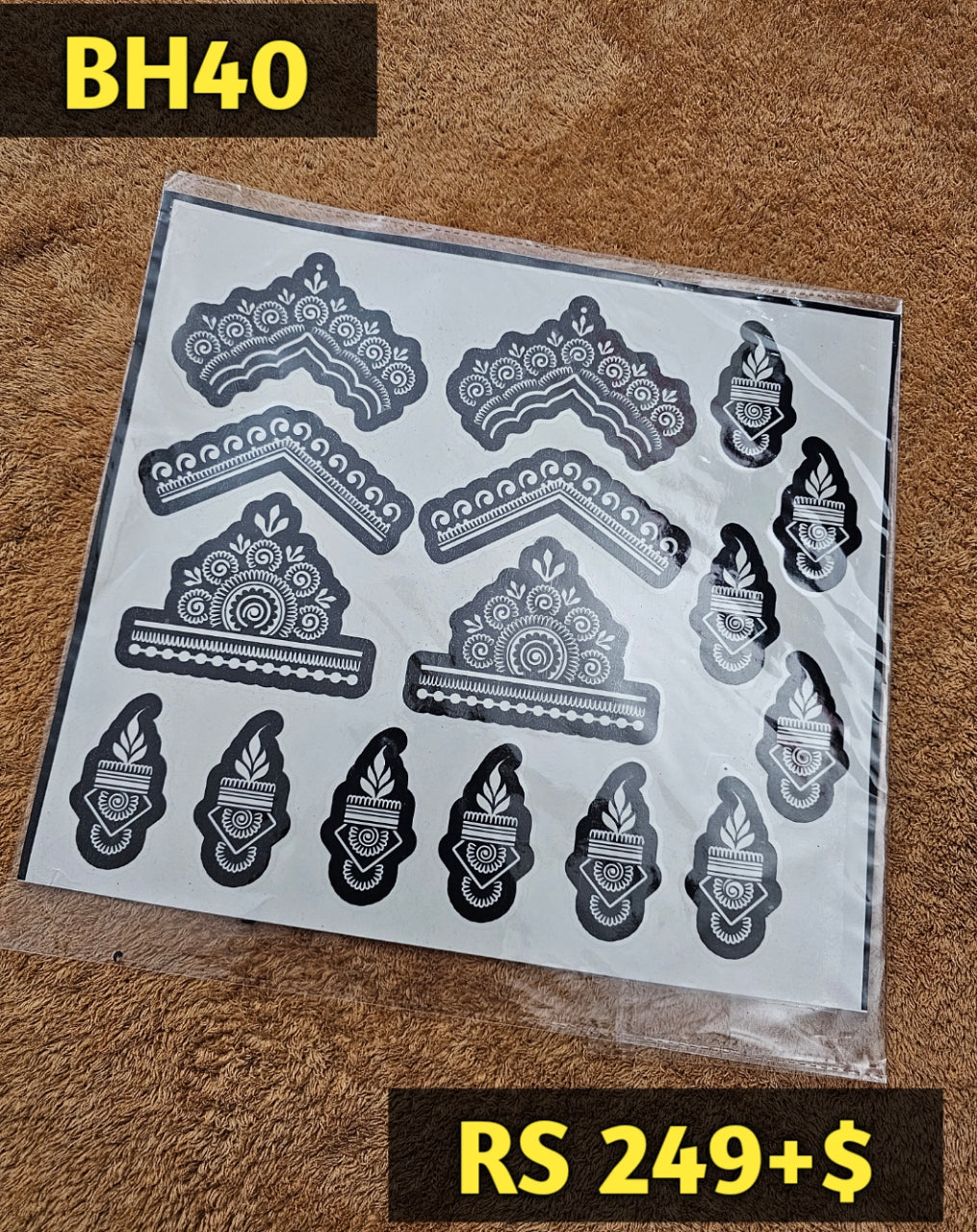 Bridal BH40 Mehindi Sticker (Only Sticker)