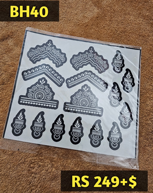 Bridal BH40 Mehindi Sticker (Only Sticker)