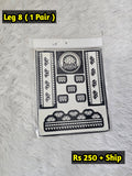 Semi Bridal Leg Mehindi Sticker L8 (Only Sticker)
