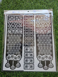 Bridal BM17 Mehindi Sticker (Only Sticker)