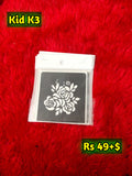 Kids K3 Mehindi Sticker (Only Sticker)