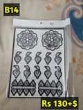 Semi Bridal B14 Mehindi Sticker(Only Sticker)