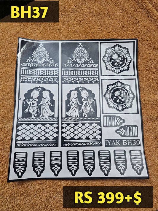 Bridal BH37 Mehindi Sticker (Only Sticker)