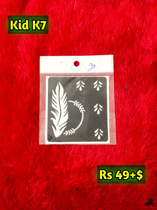 Kids K7 Mehindi Sticker (Only Sticker)