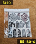 Semi Bridal B150 Mehindi Sticker (Only Sticker)