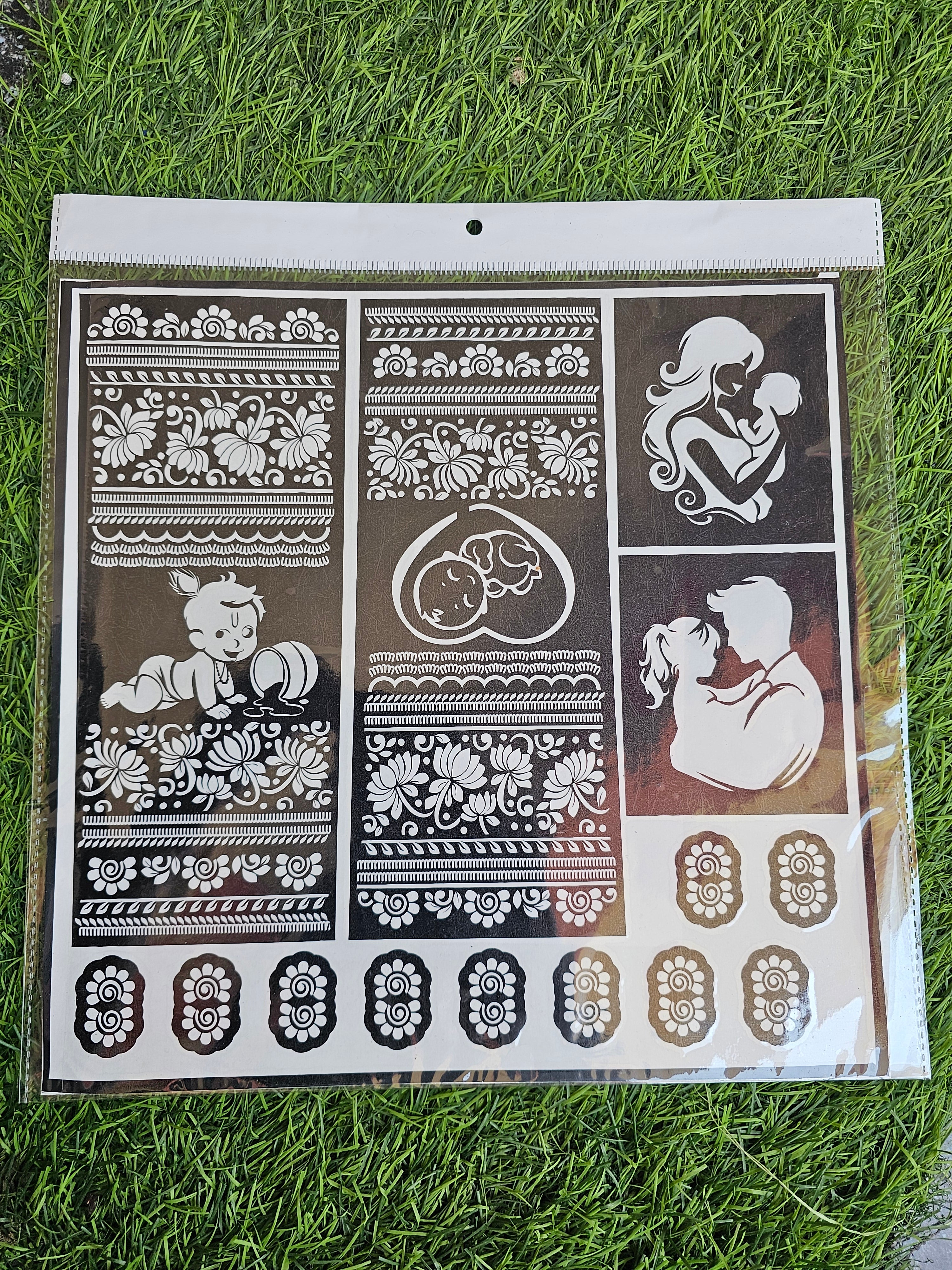 Bridal BH57 Mehindi Sticker (Only Sticker)