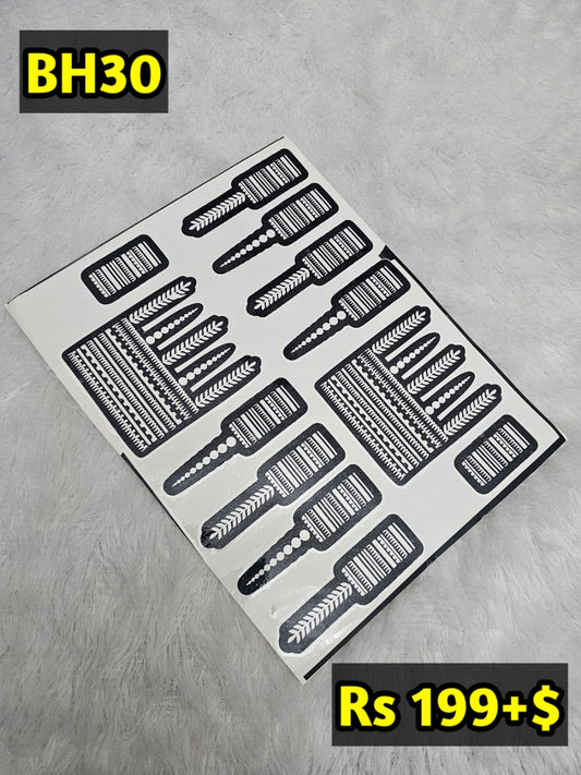 Bridal BH30 Mehindi Sticker (Only Sticker)