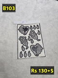 Semi Bridal B103 Mehindi Sticker (Only Sticker)