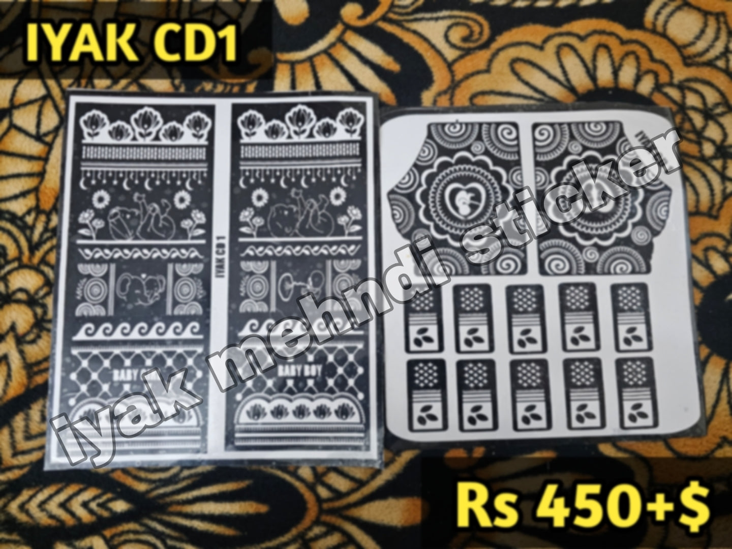 CUSTOMISED DESIGN IYAK CD1(only Sticker) Dispatch Time 10 Days