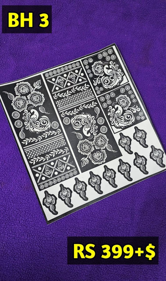 Bridal BH3 Mehindi Sticker (Only Sticker)