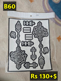 Semi Bridal B60 Mehindi Sticker(Only Sticker)