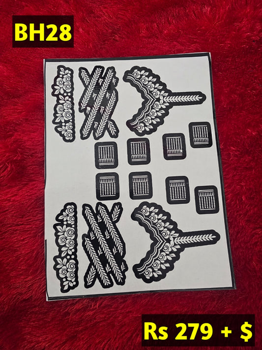Bridal BH28 Mehindi Sticker (Only Sticker)