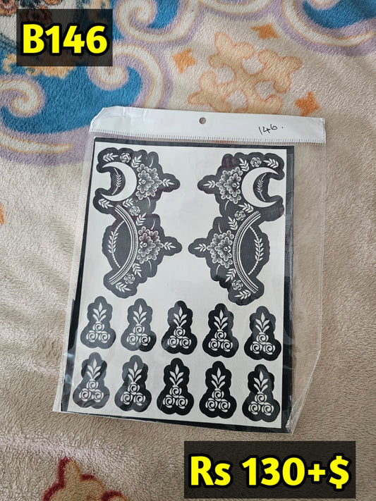 Semi Bridal B146 Mehindi Sticker (Only Sticker)