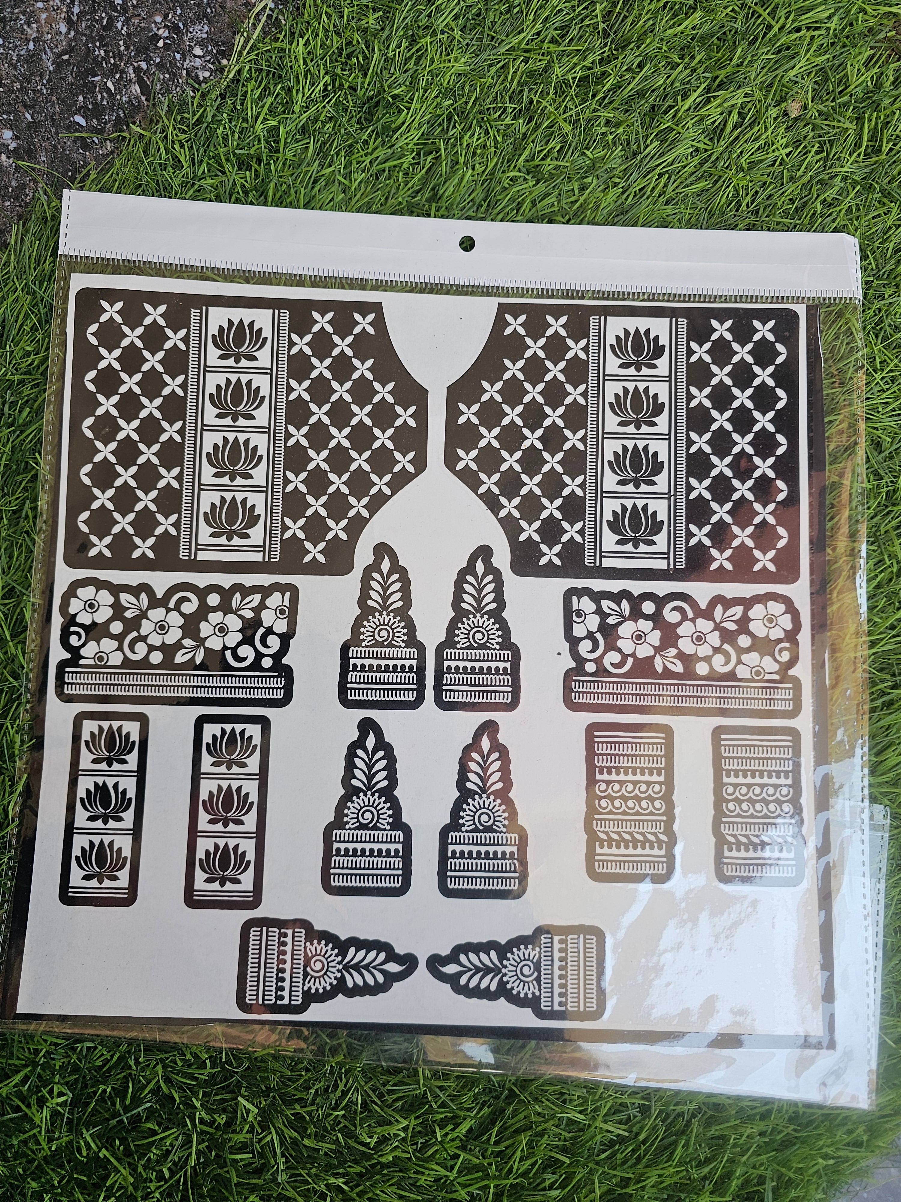 Bridal BM19 Mehindi Sticker (Only Sticker)