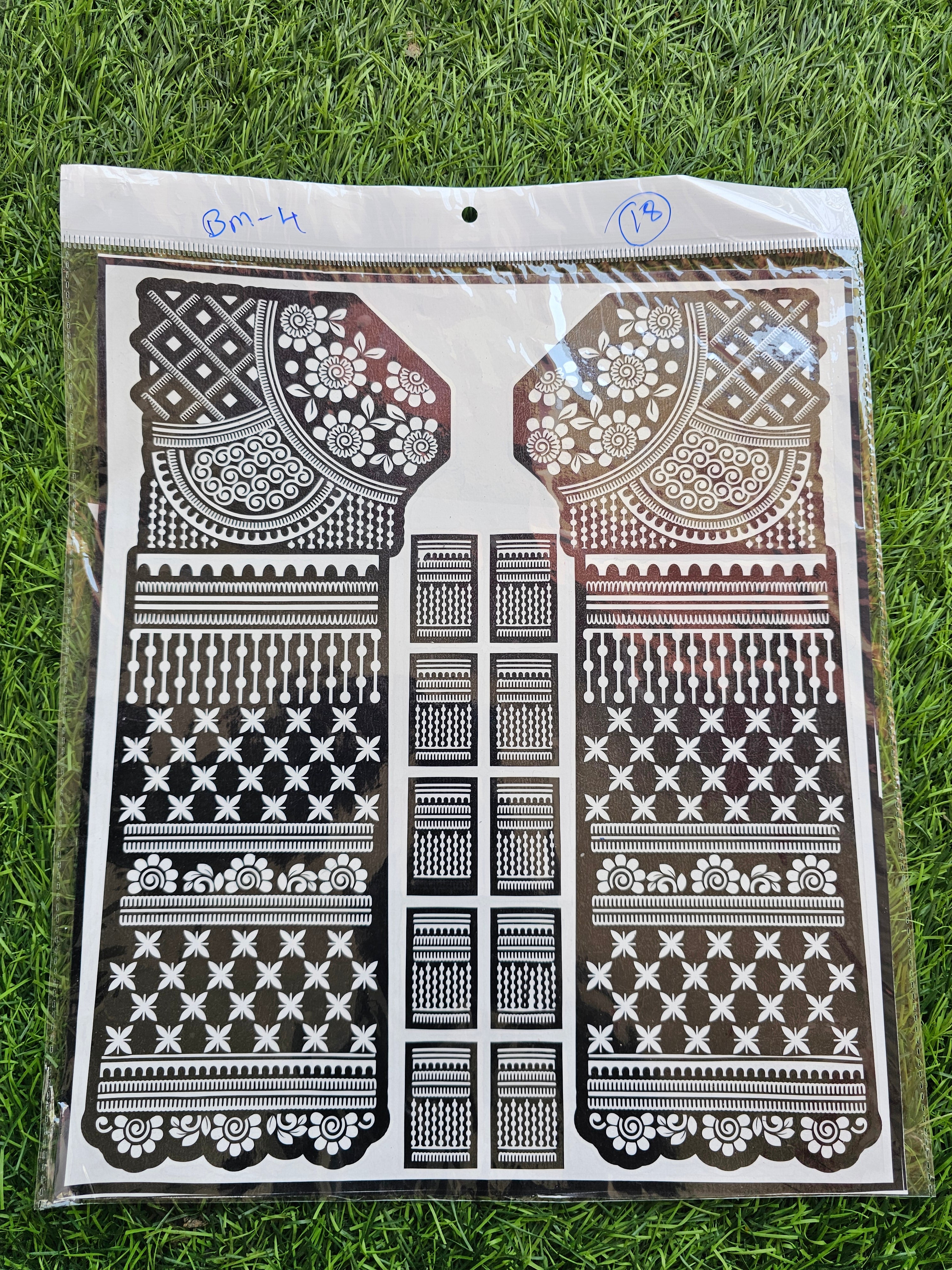 Bridal BM4 Mehindi Sticker (Only Sticker)