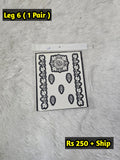 Semi Bridal Leg Mehindi Sticker L6 (Only Sticker)