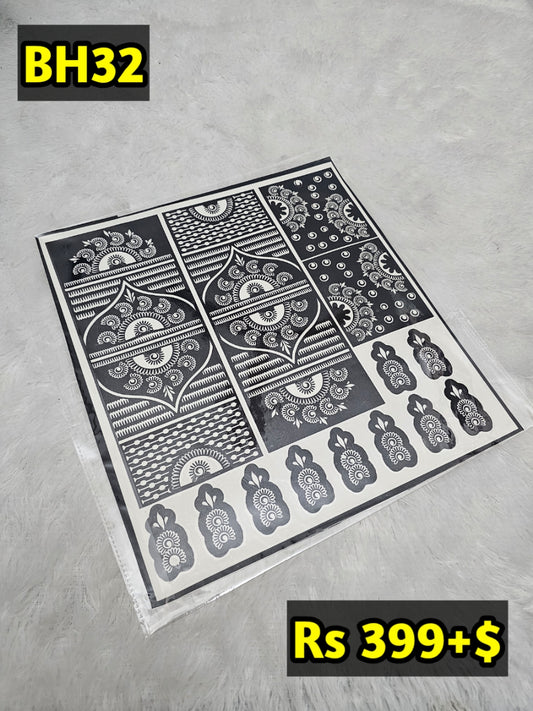 Bridal BH32 Mehindi Sticker (Only Sticker)