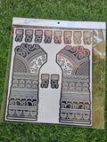 Bridal BM6 Mehindi Sticker (Only Sticker)