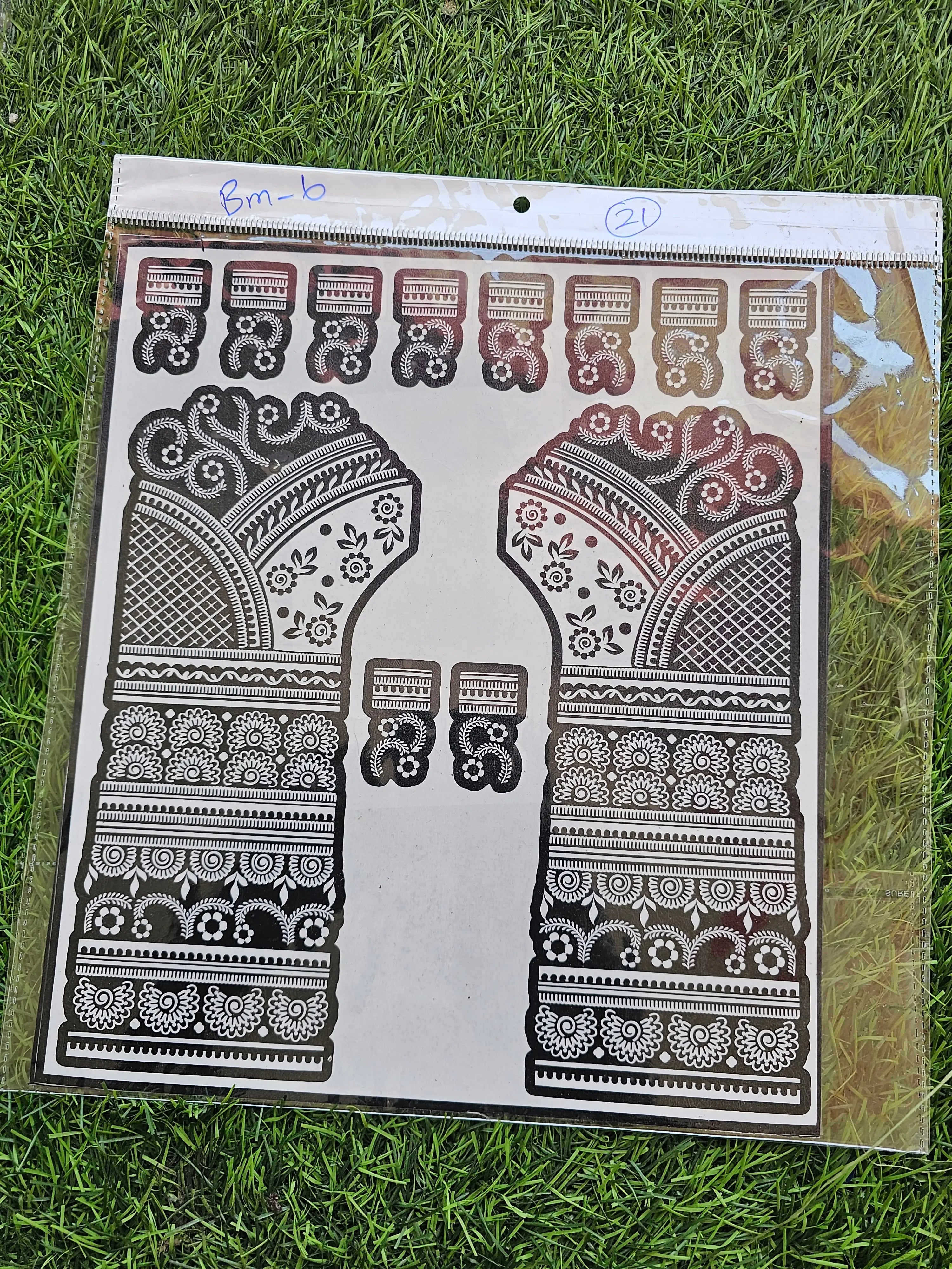 Bridal BM6 Mehindi Sticker (Only Sticker)