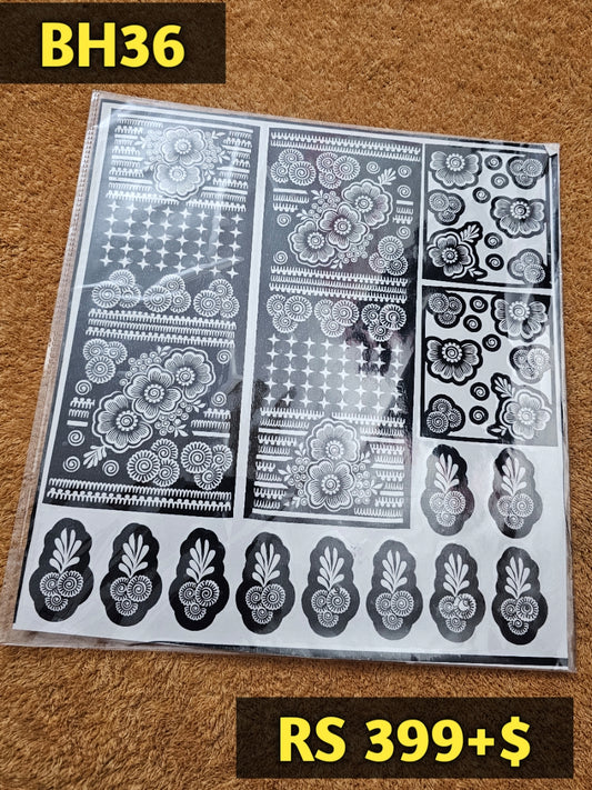 Bridal BH36 Mehindi Sticker (Only Sticker)