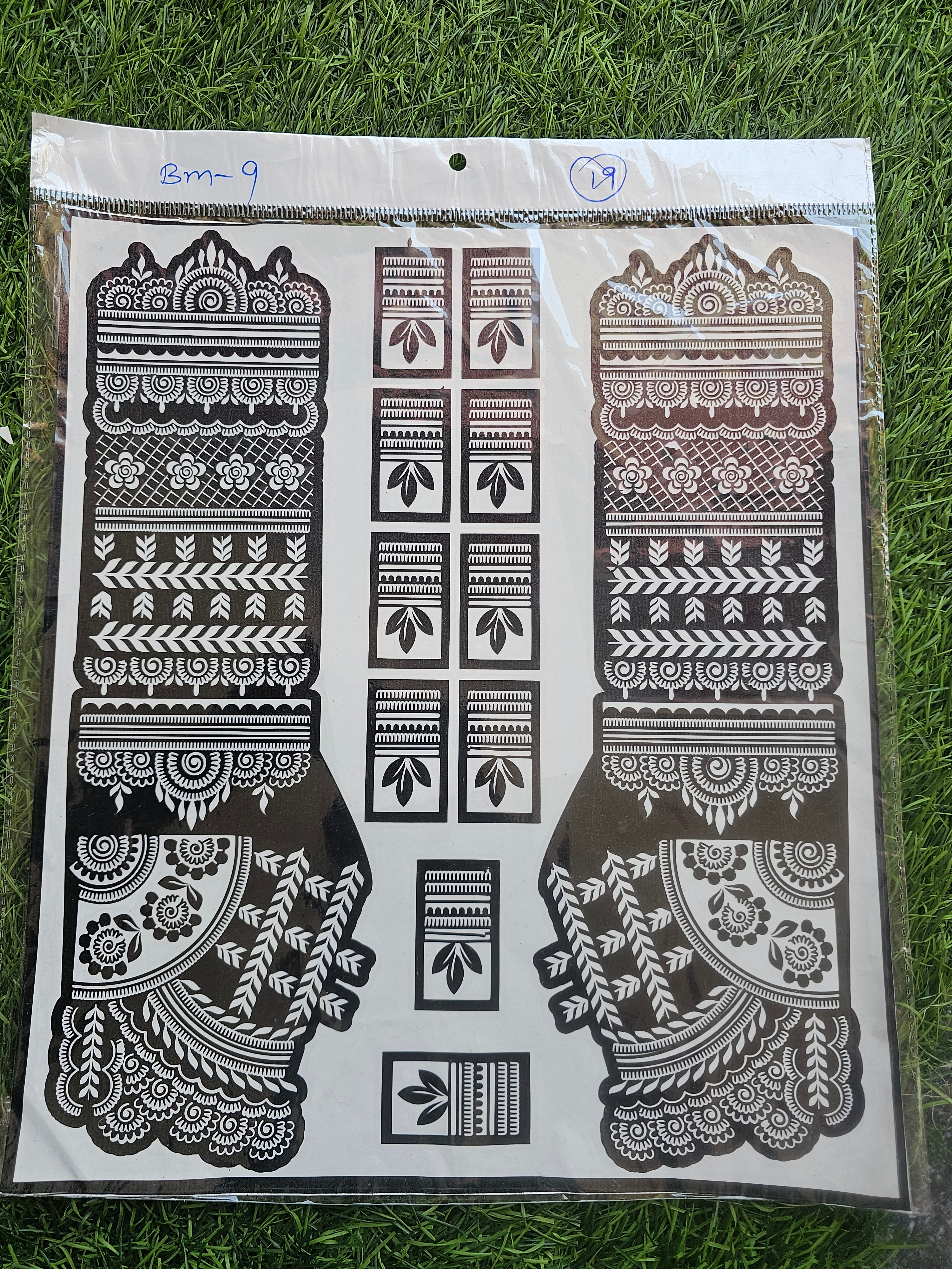 Bridal BM9 Mehindi Sticker (Only Sticker)