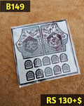 Semi Bridal B149 Mehindi Sticker (Only Sticker)