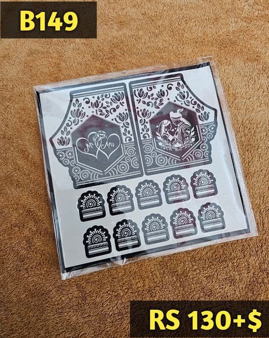 Semi Bridal B149 Mehindi Sticker (Only Sticker)