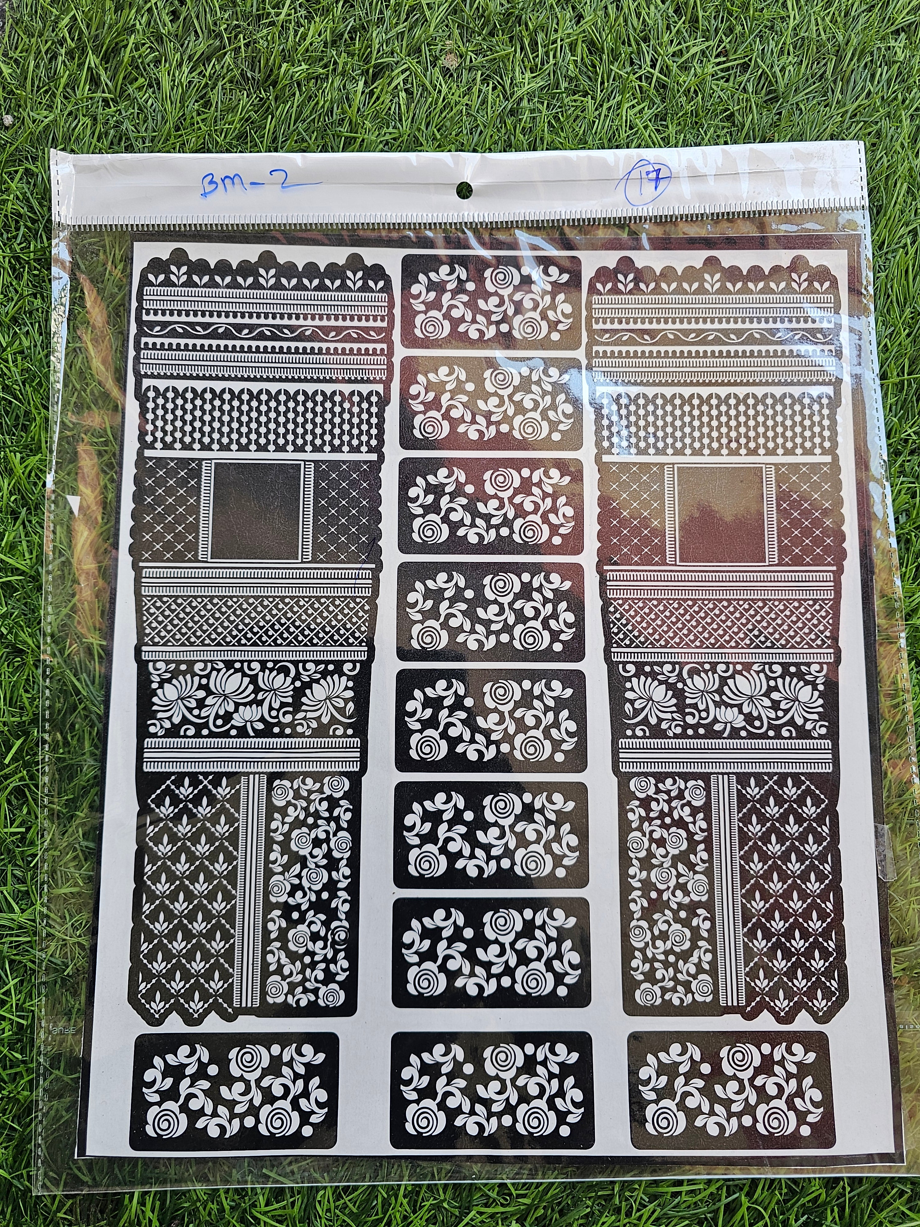 Bridal BM2 Mehindi Sticker (Only Sticker)