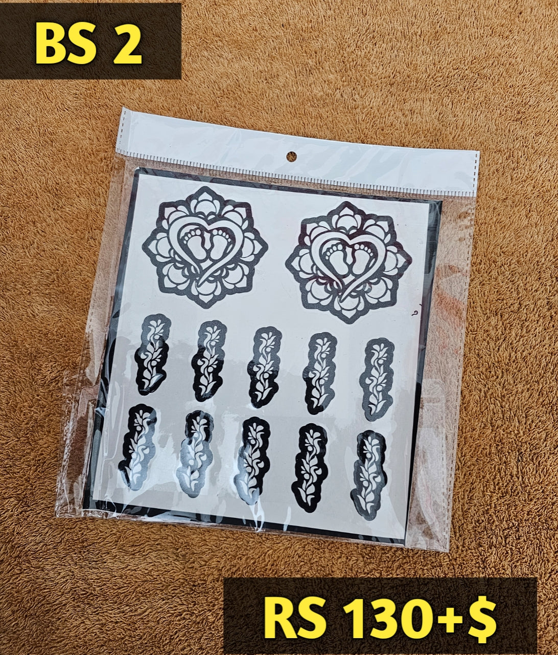 Semi Babyshower BS2 Mehindi Sticker (Only Sticker)