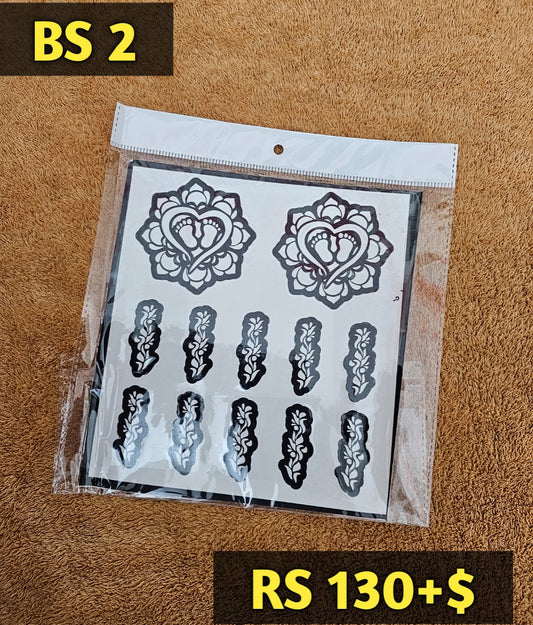 Semi Babyshower BS2 Mehindi Sticker (Only Sticker)