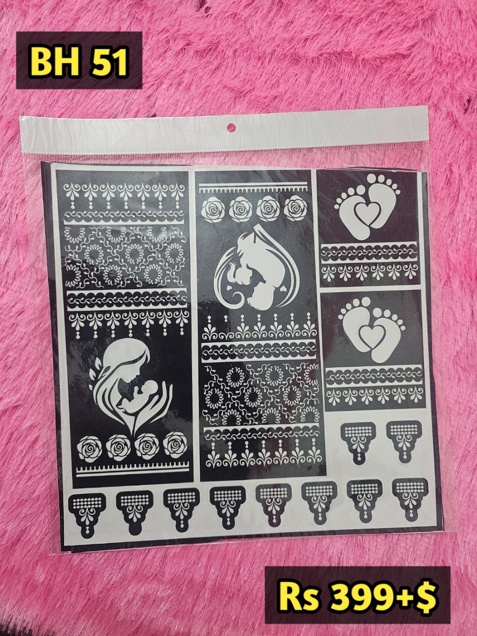 Bridal BH51 Mehindi Sticker (Only Sticker)