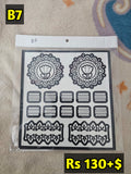 Semi Bridal B7 Mehindi Sticker(Only Sticker)