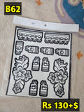 Semi Bridal B62 Mehindi Sticker(Only Sticker)