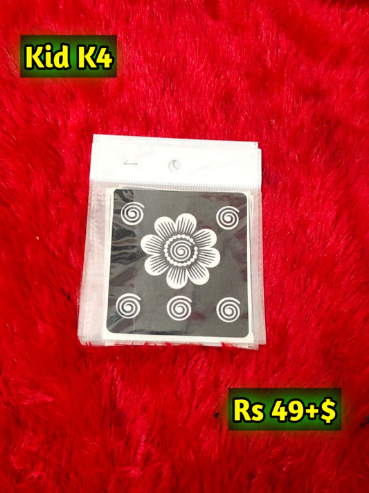 Kids K4 Mehindi Sticker (Only Sticker)