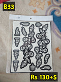 Semi Bridal B33 Mehindi Sticker(Only Sticker)