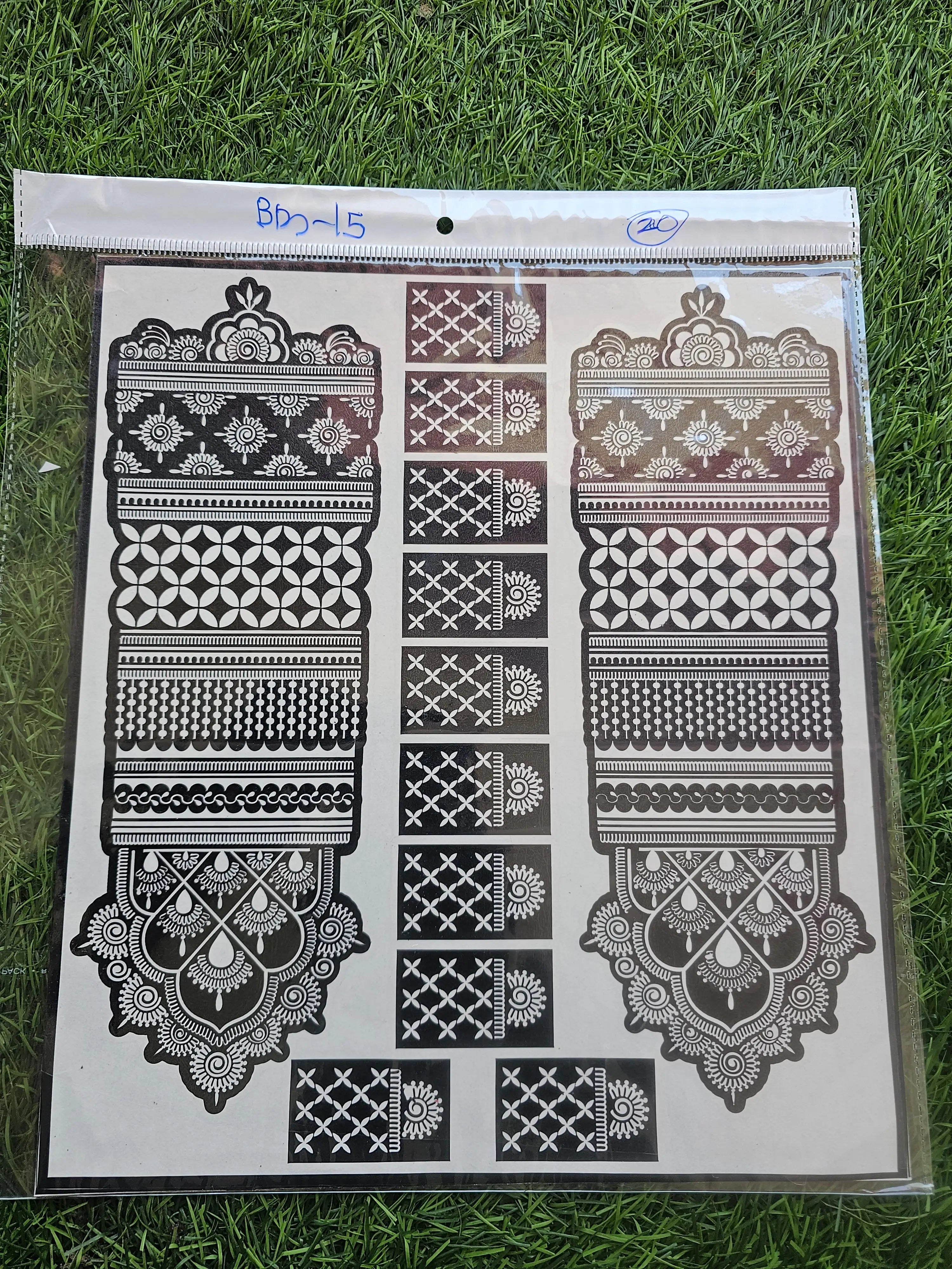 Bridal BM15 Mehindi Sticker (Only Sticker)