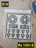 Semi Bridal B19 Mehindi Sticker(Only Sticker)