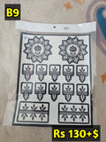 Semi Bridal B9 Mehindi Sticker(Only Sticker)